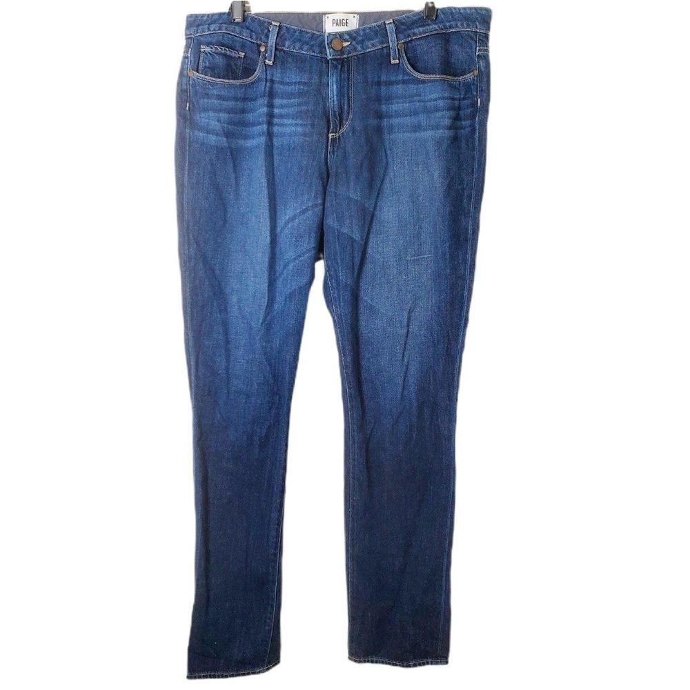 PAIGE Jimmy Jimmy Skinny Jeans Elia Dark Wash Denim Size 31 Made in USA